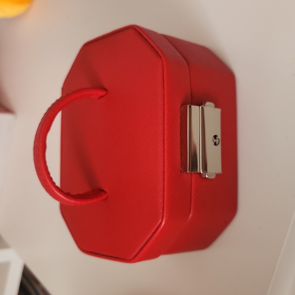 Heritage by WOLF Travel Jewelry Case Small Red